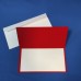 Красная открытка поздравительная С Днем Защитника Отечества!  с тиснением фольгой.